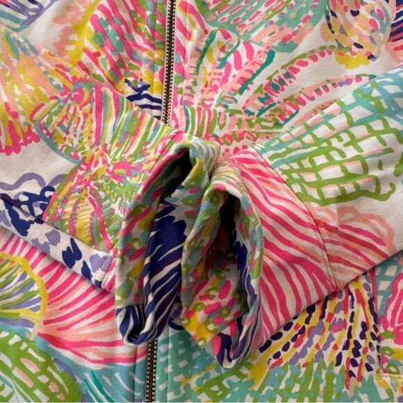 LILLY PULITZER Leona Jacket Size XS Colorful Preppy Spring Vacation Cotton - Picture 9 of 10